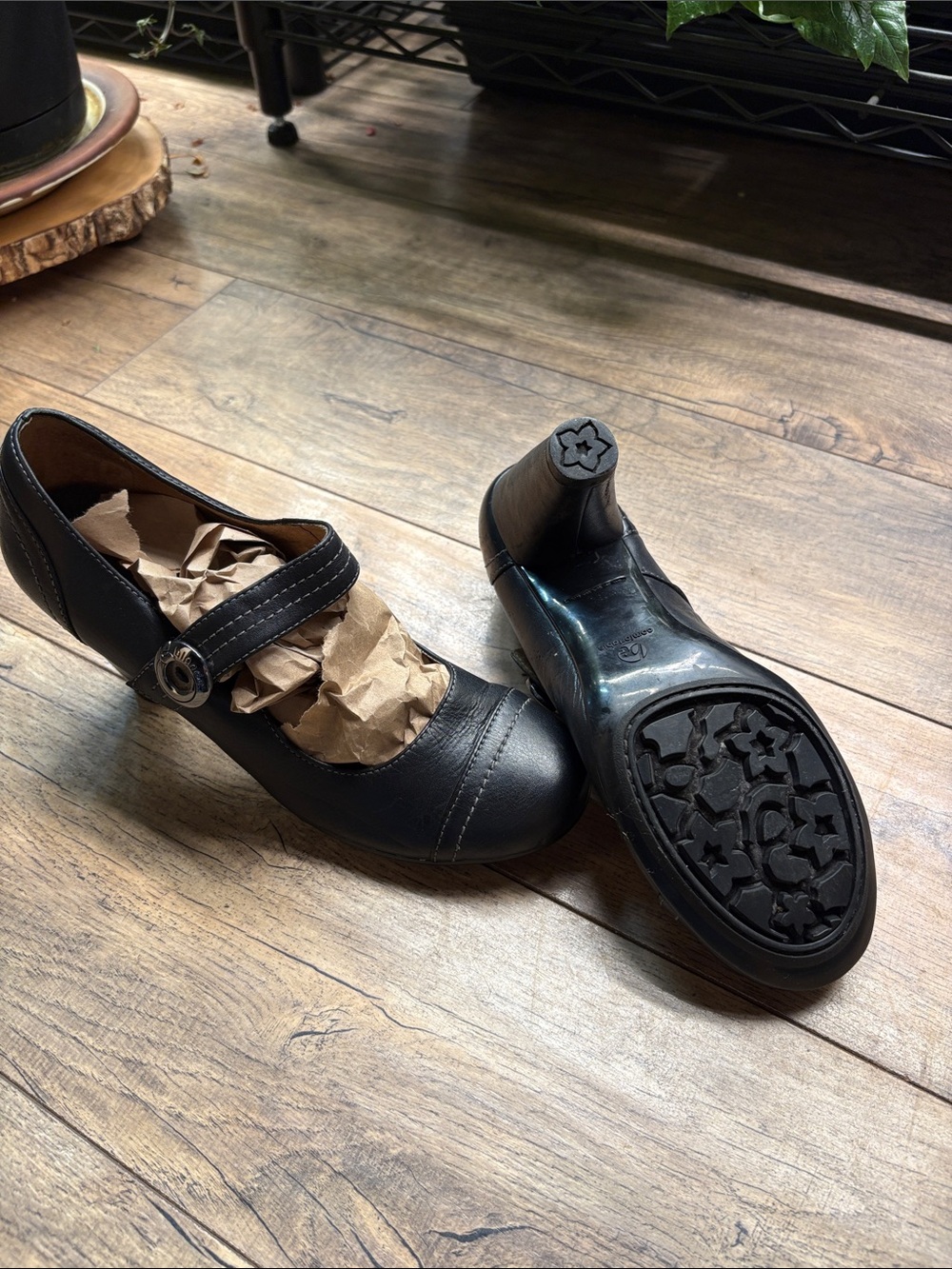 Black Mary Jane Heels all leather dress shoes
